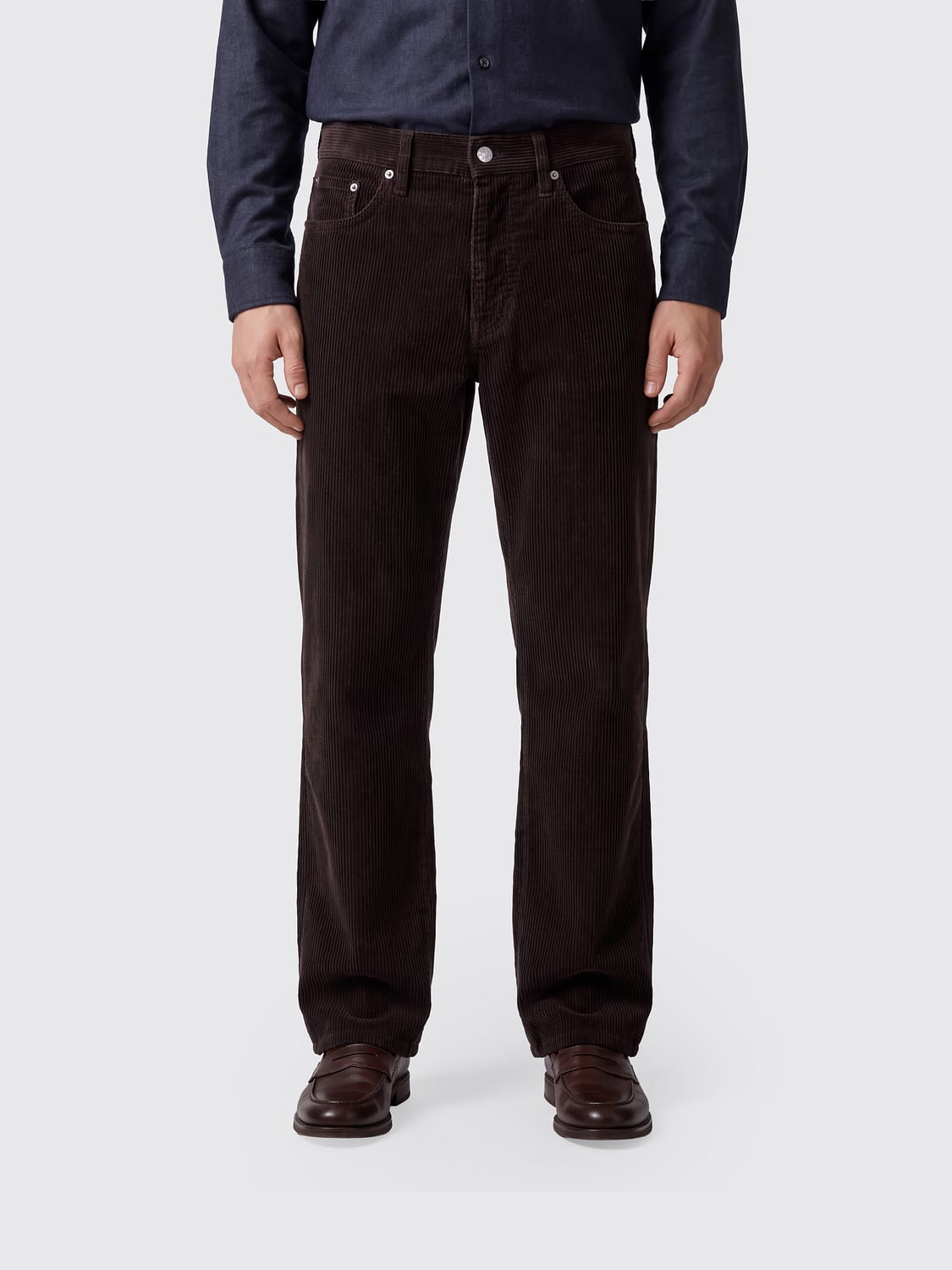 SUNFLOWER PANTS: Sunflower Wide-Leg Corduroy Trousers with a Five-Pocket Design, Brown - Img 1