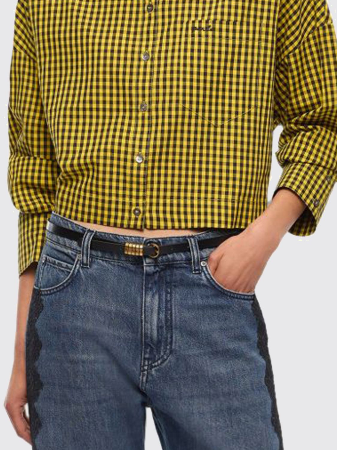 PINKO CAMISA: Camisa mujer Pinko, Amarillo - Img 3