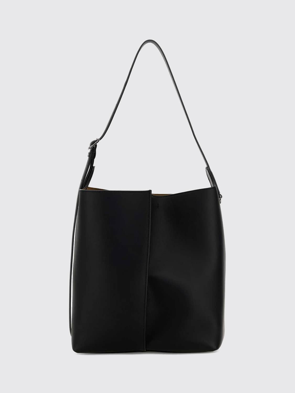 LOEWE BORSA A SPALLA: Borsa a spalla Bilbao Loewe in pelle di vitello liscia con manico regolabile, Nero - Img 2