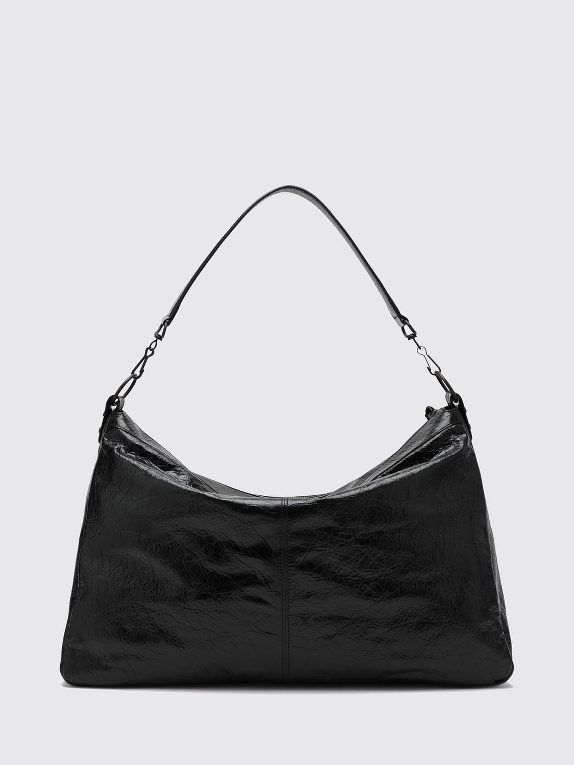 BALENCIAGA BORSA A TRACOLLA: Borsa a spalla Le City Moto Balenciaga in pelle di agnello Arena con borchie, Nero - Img 2