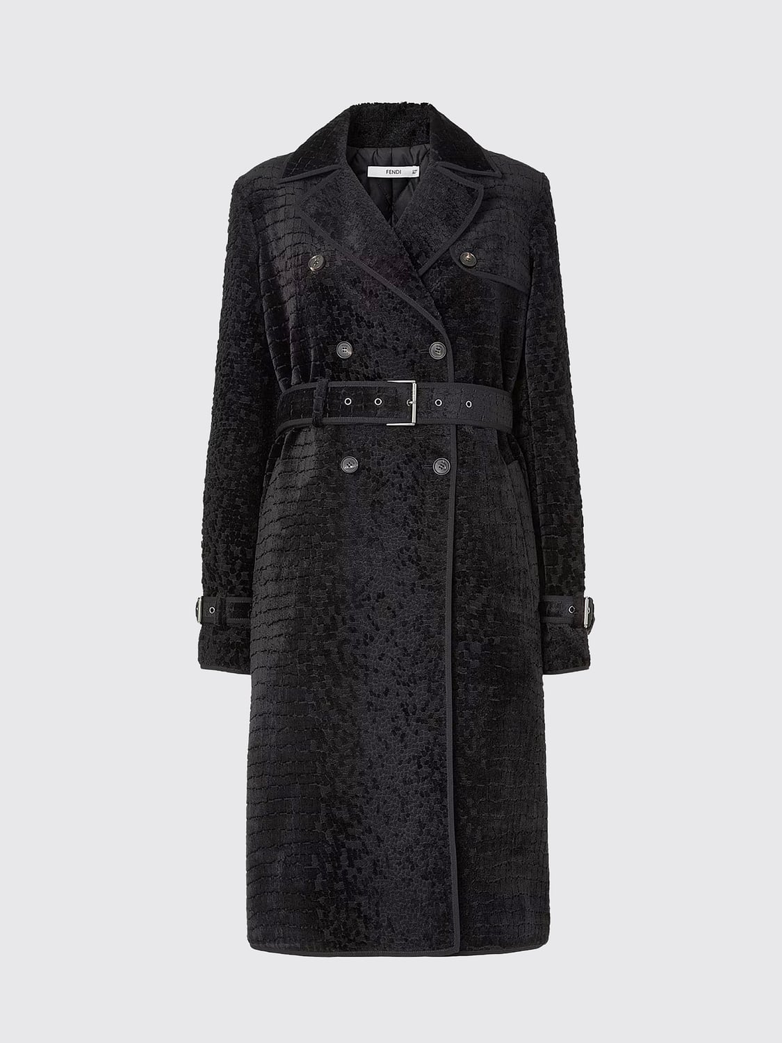 FENDI CAPPOTTO: Cappotto donna Fendi, Nero - Img 1