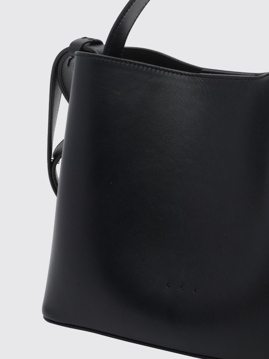 AESTHER EKME HANDBAG: Smooth Calfskin Handbag Aesther Ekme with an Adjustable Shoulder Strap, Black - Img 4
