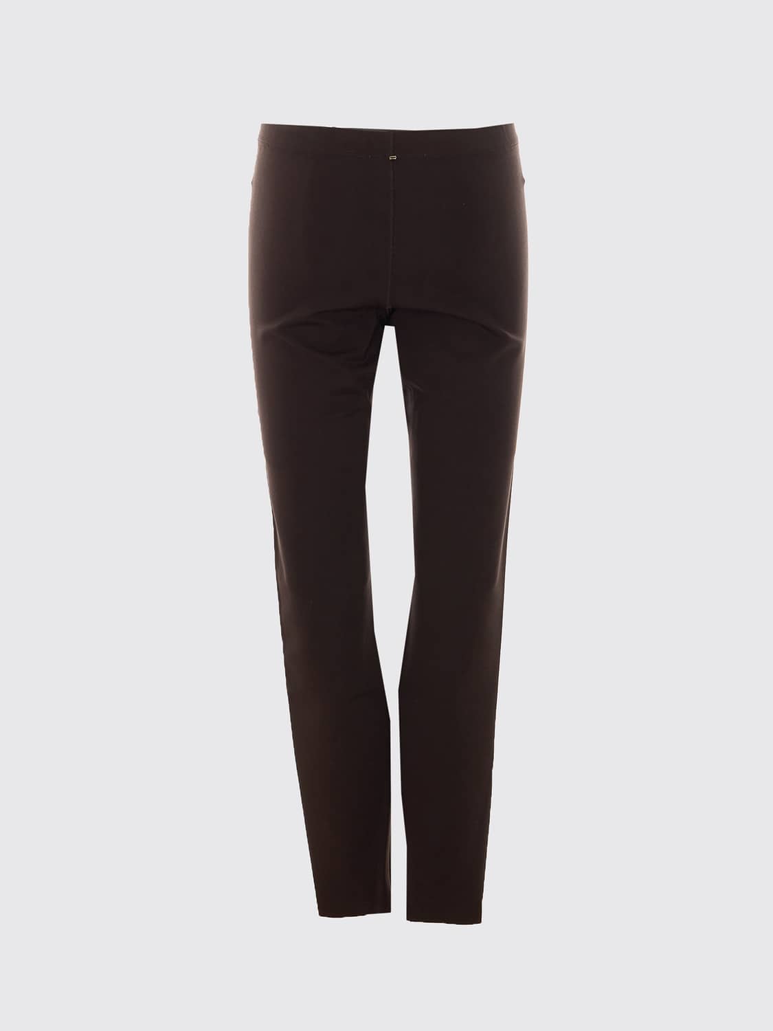 SPORTMAX PANTALONES: Leggings Sportmax de tejido técnico elástico con cintura elástica y corte skinny, Marrón - Img 3