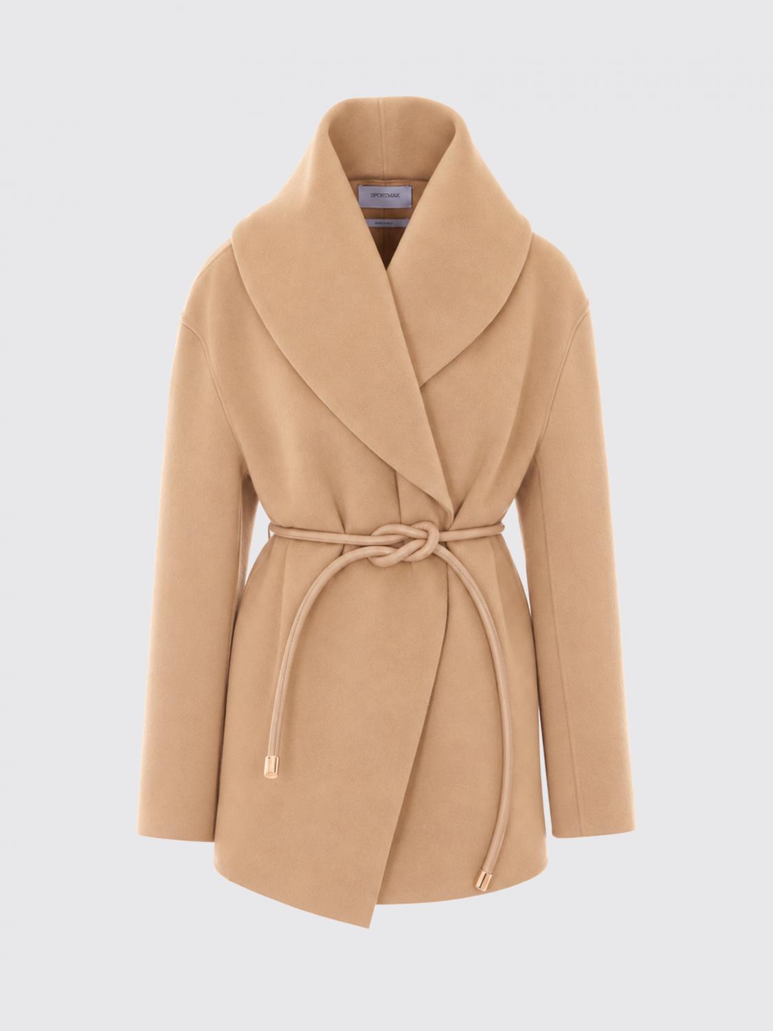 SPORTMAX ABRIGO: Abrigo mujer Sportmax, Beige - Img 2