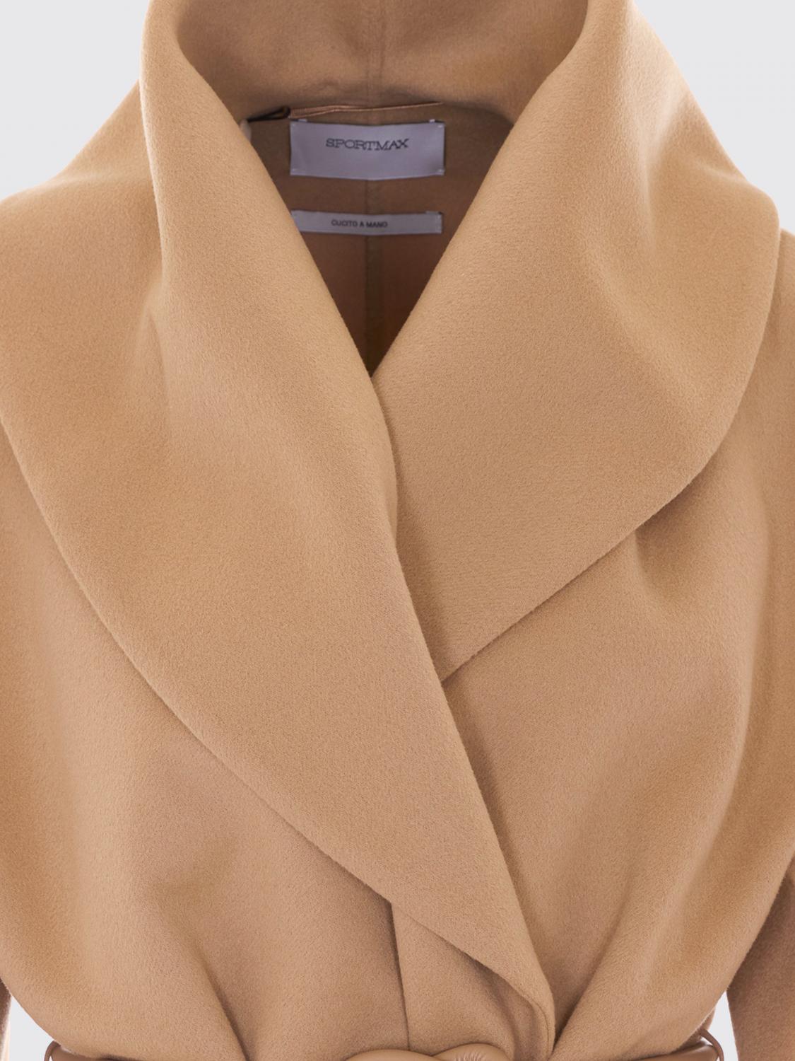SPORTMAX ABRIGO: Abrigo mujer Sportmax, Beige - Img 4