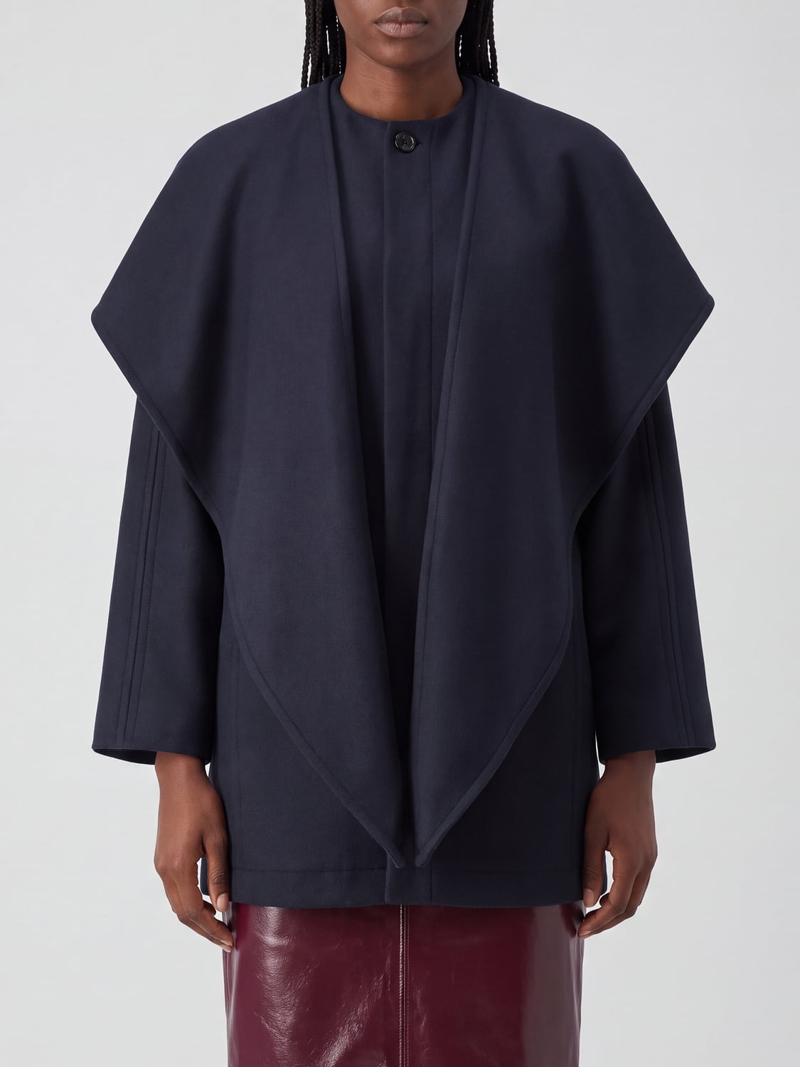 BOTTEGA VENETA ABRIGO: Abrigo mujer Bottega Veneta, Azul Oscuro - Img 1