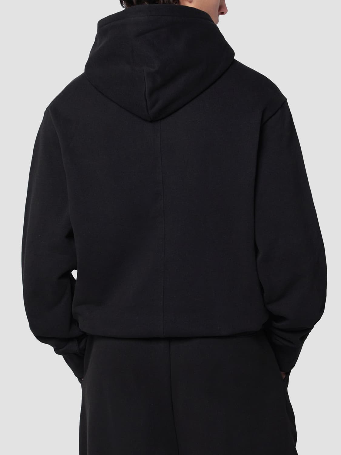 ENTIRE STUDIOS SWEATSHIRT: Sweat oversize à capuche Entire Studios en coton avec poche kangourou, Noir - Img 2