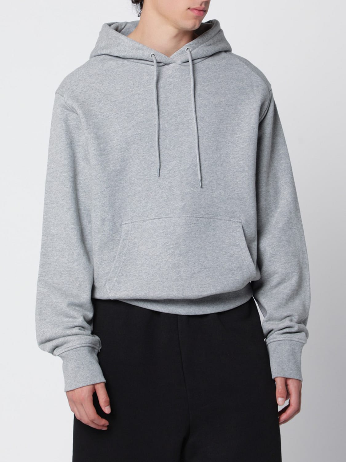 ENTIRE STUDIOS SUDADERA: Sudadera oversize con capucha Entire Studios de algodón con bolsillo canguro, Gris 1 - Img 1