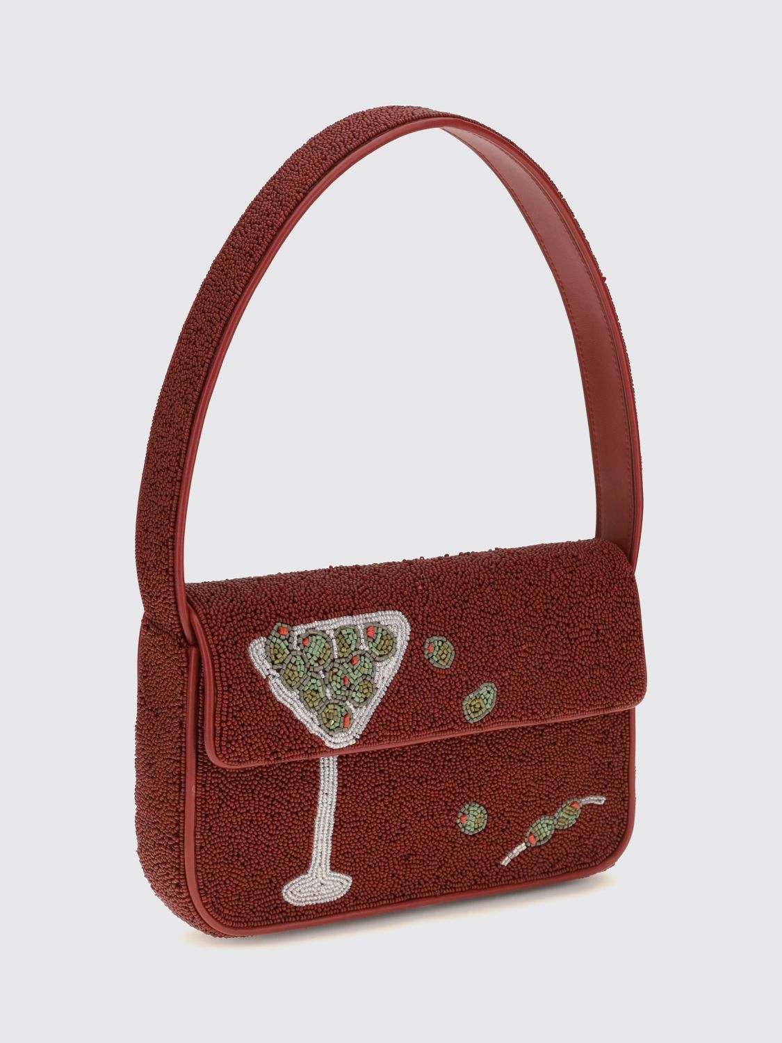 STAUD SCHULTERTASCHE: Minitasche damen Staud, Rot - Img 3