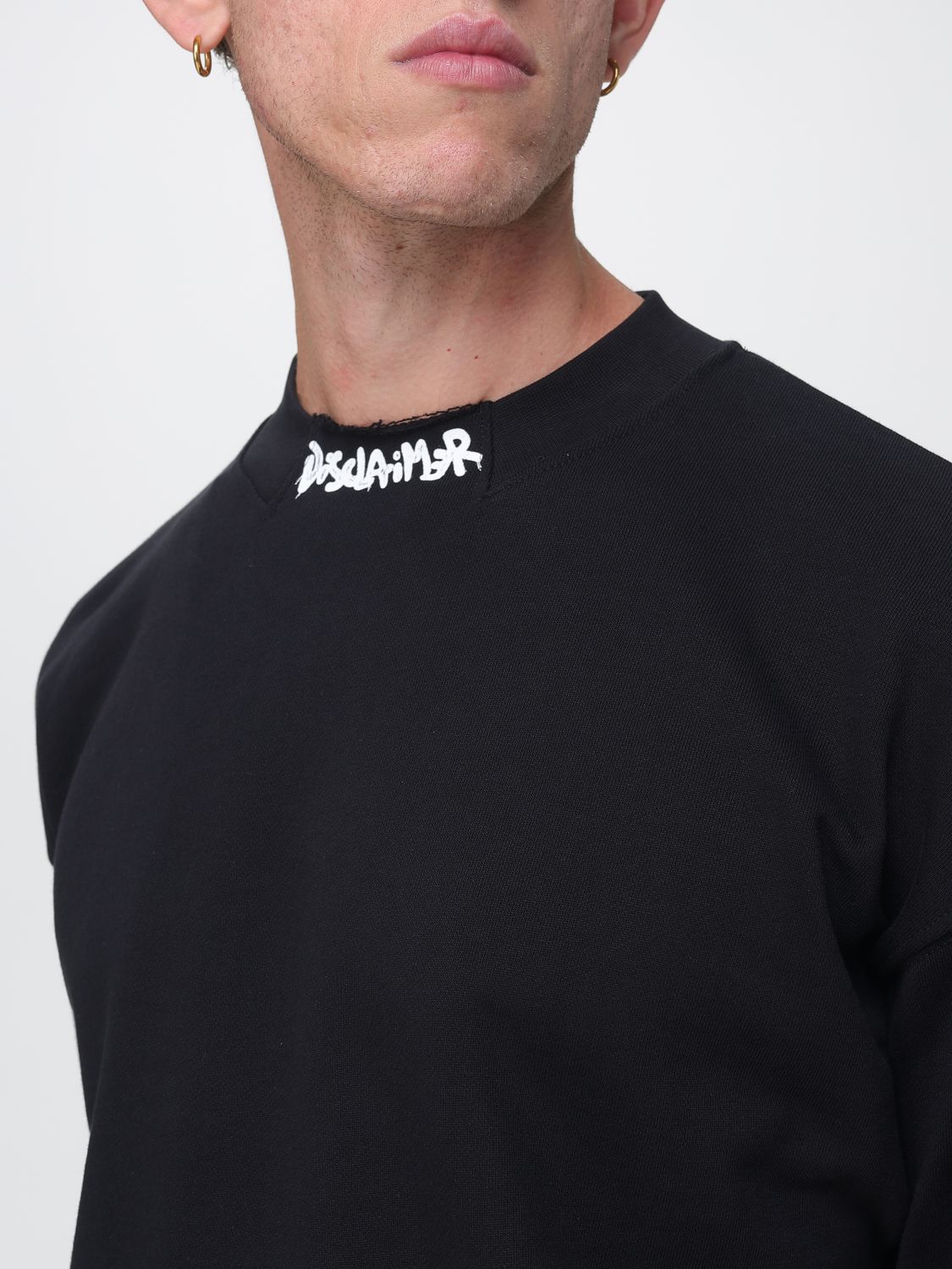 DISCLAIMER SWEATSHIRT: Sweatshirt homme Disclaimer, Noir - Img 3