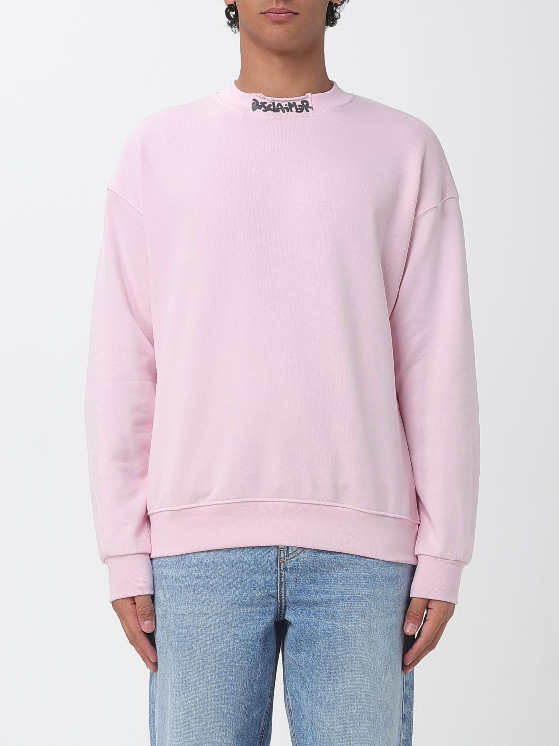 DISCLAIMER SWEATSHIRT: Sweatshirt homme Disclaimer, Rose - Img 1
