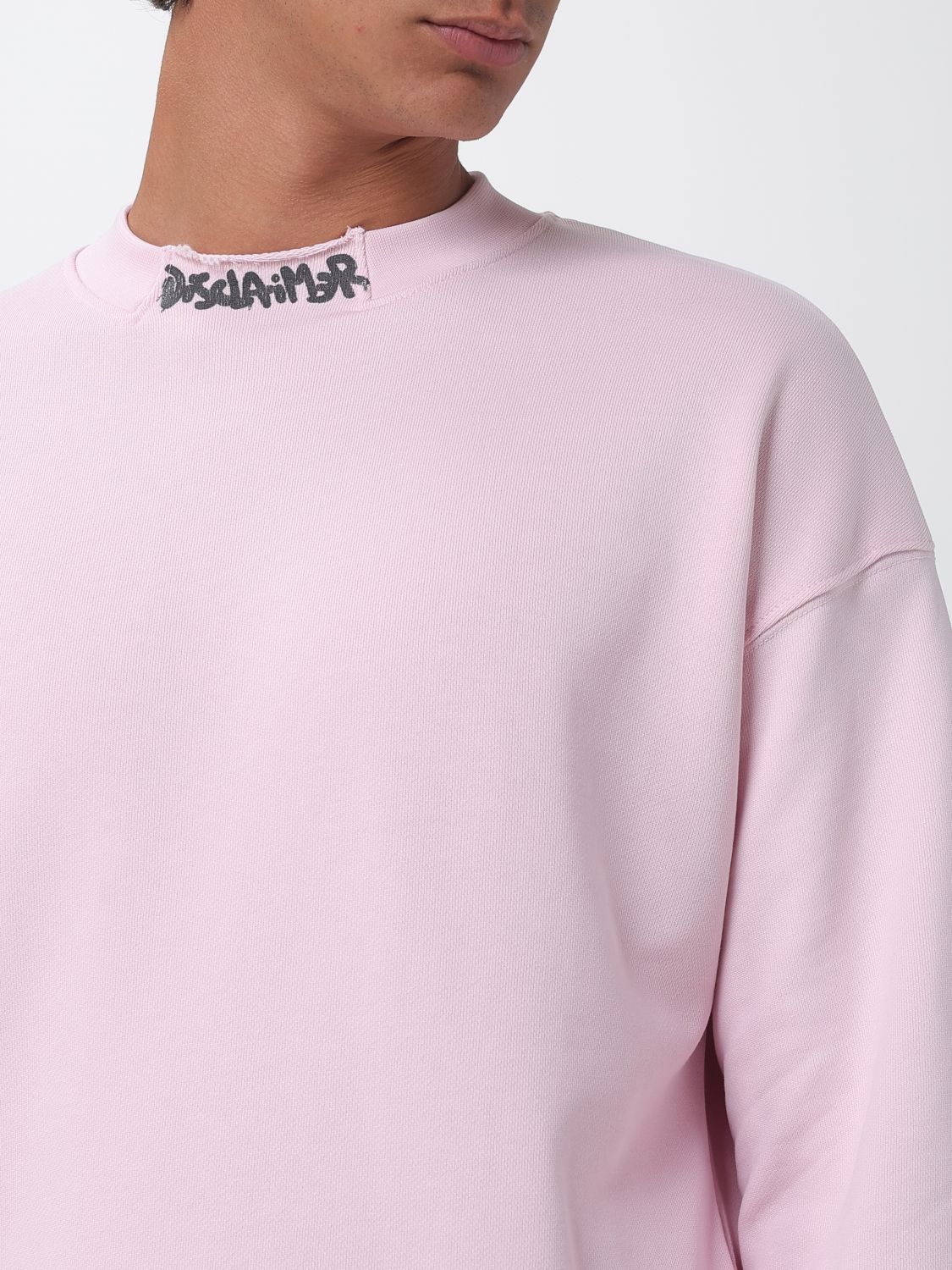 DISCLAIMER SWEATSHIRT: Sweatshirt homme Disclaimer, Rose - Img 3