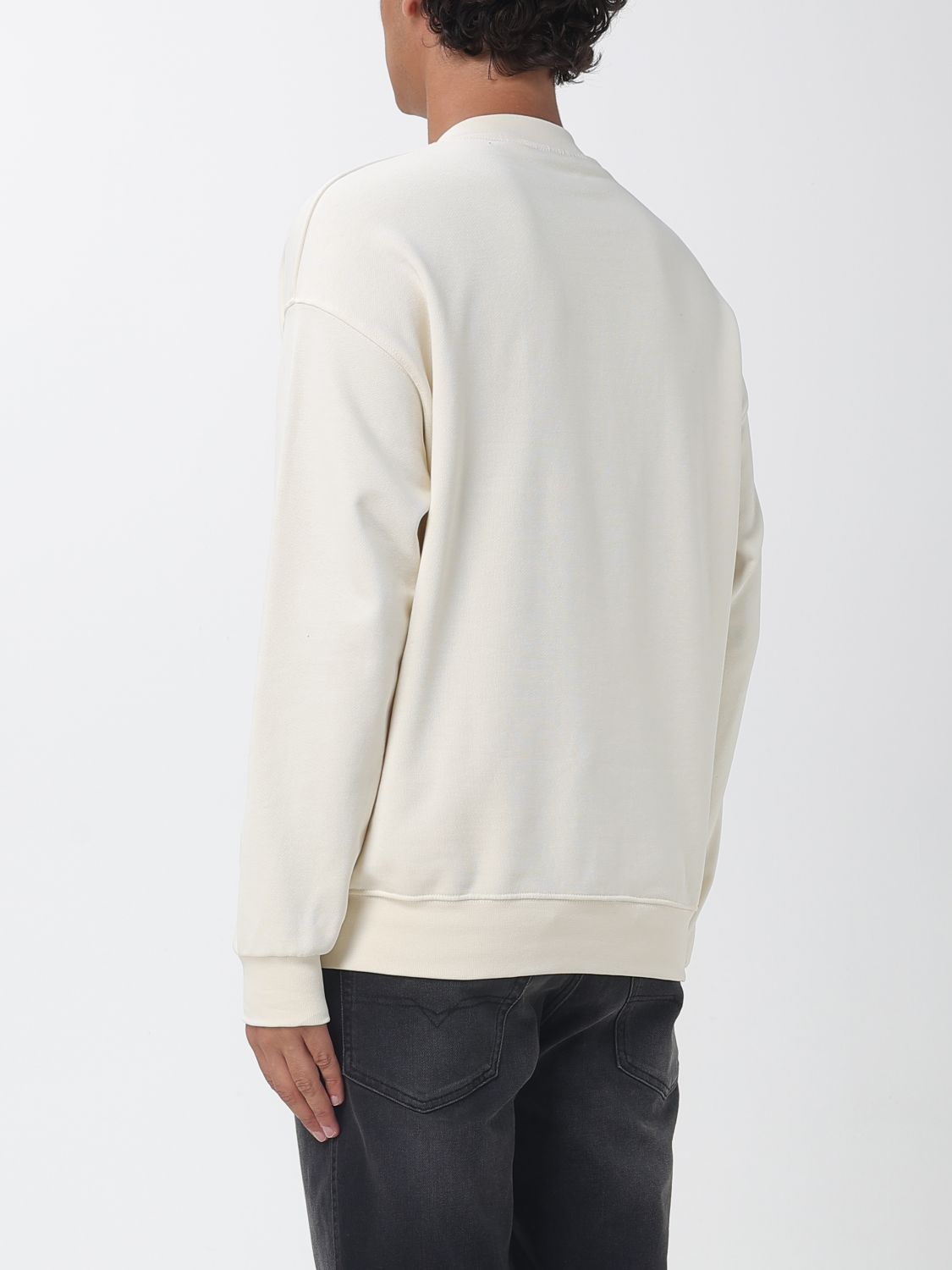 DISCLAIMER SWEATSHIRT: Sweatshirt homme Disclaimer, Jaune Crème - Img 2