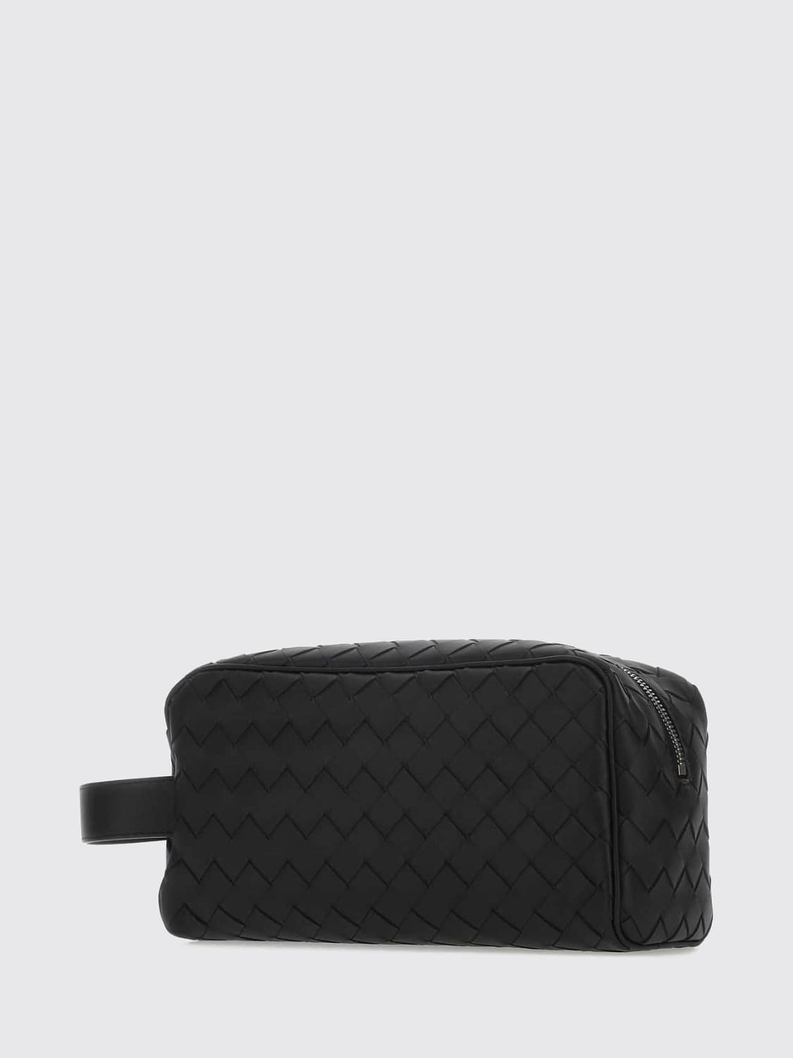 BOTTEGA VENETA ACCESSORI BEAUTY: Beauty case da viaggio Bottega Veneta in pelle di vitello Intrecciato, Nero - Img 3
