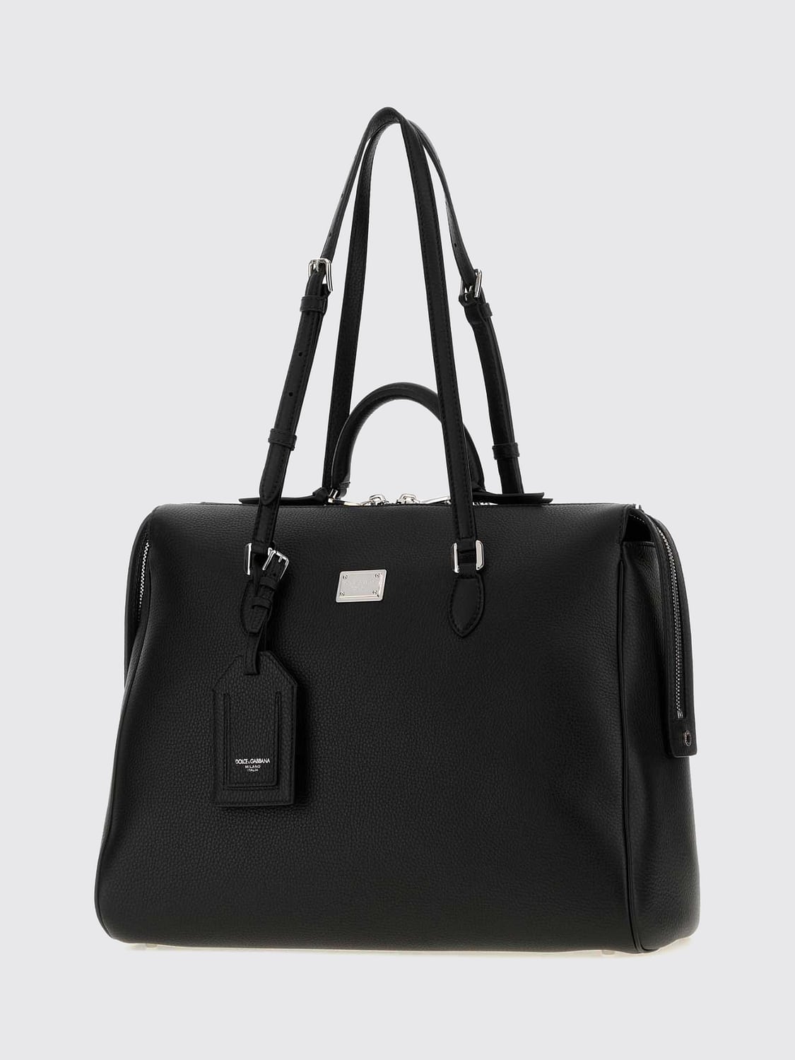 DOLCE & GABBANA SACOCHE: Sac à main Vittoria Dolce & Gabbana en cuir de veau grainé, Noir - Img 3