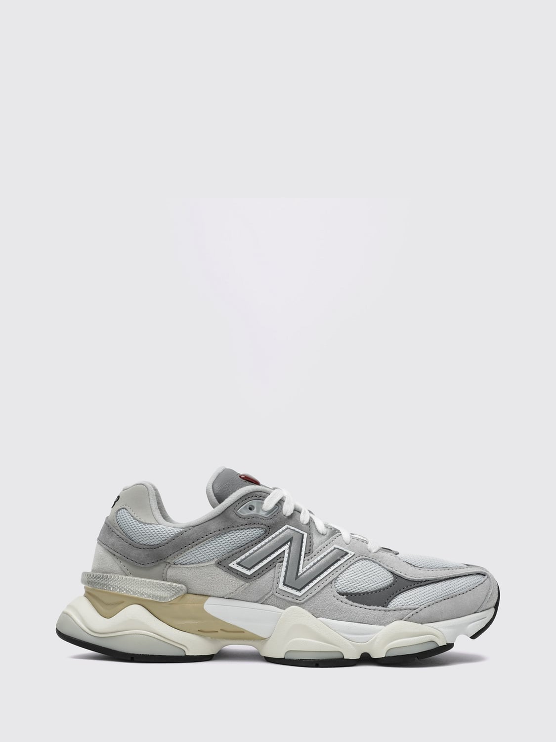 NEW BALANCE SNEAKERS: 9060 New Balance Suede and Mesh Sneakers with ABZORB Midsole, Grey - Img 1
