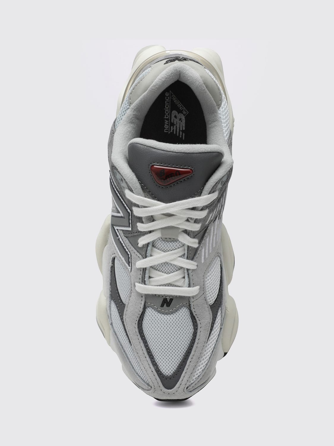 NEW BALANCE SNEAKERS: 9060 New Balance Suede and Mesh Sneakers with ABZORB Midsole, Grey - Img 4