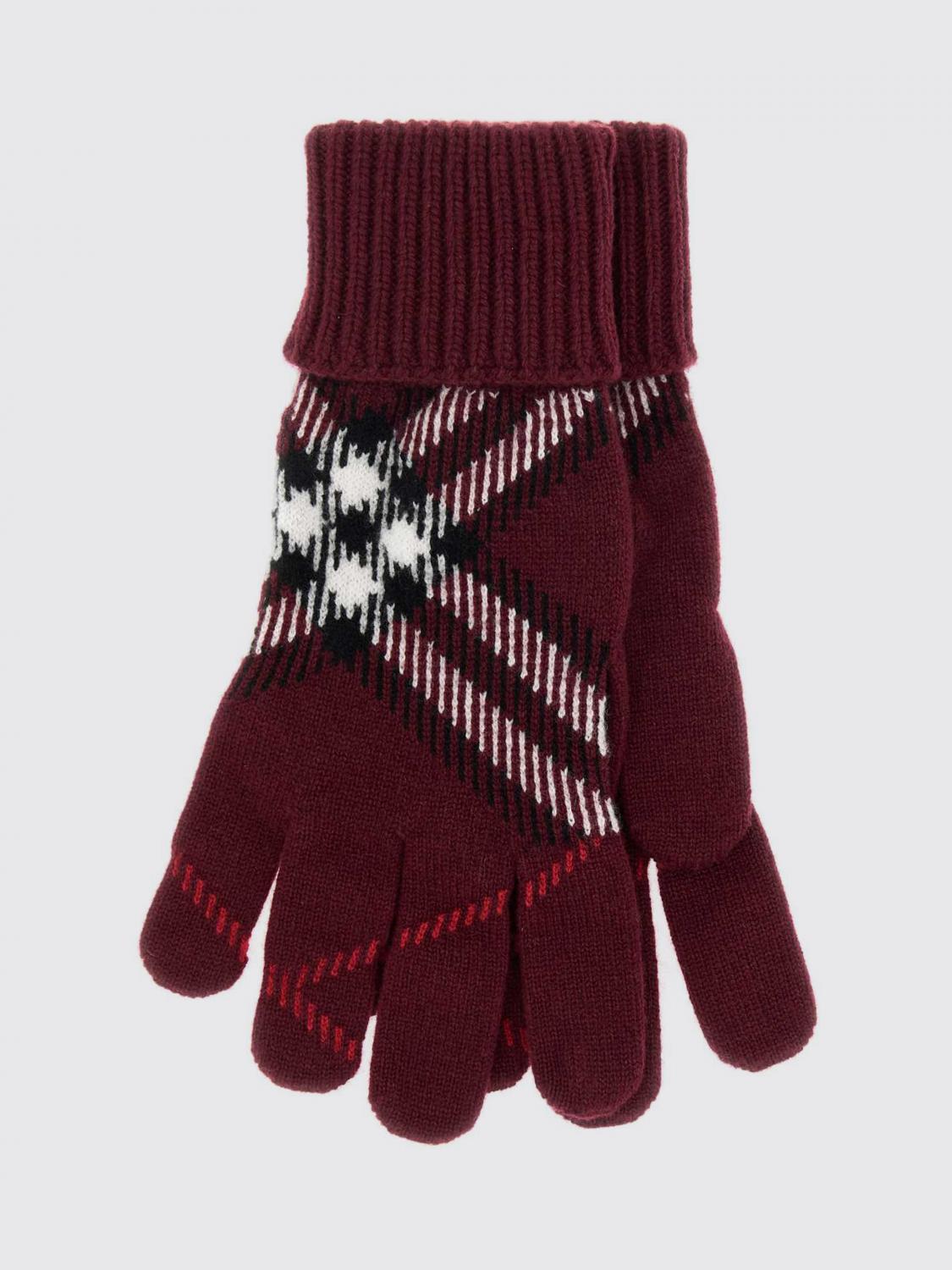BURBERRY HANDSCHUHE: Handschuhe damen Burberry, Rot - Img 1