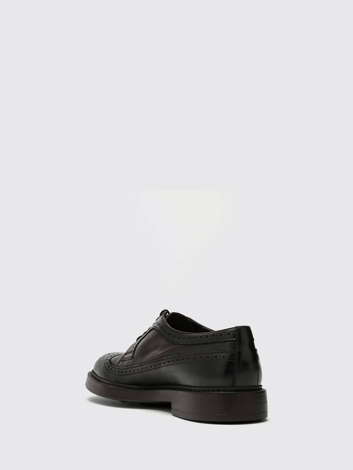 DOUCAL'S BROGUE SHOES: Doucal's Derby Shoes in Smooth Calfskin with Wingtip Brogue Detailing, Dark - Img 5