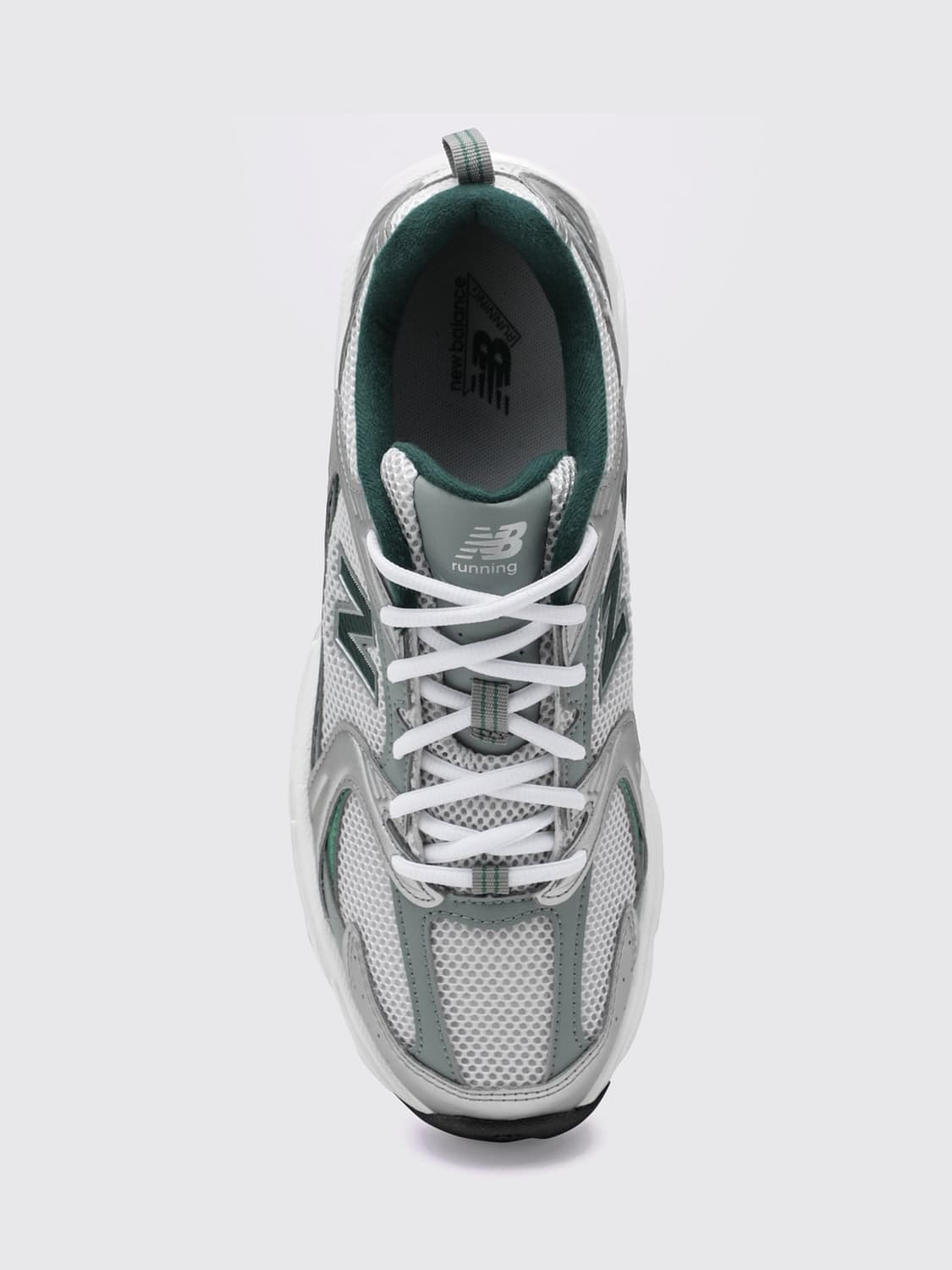 NEW BALANCE BASKETS: Baskets 530 New Balance en cuir synthétique et mesh avec semelle ABZORB, Argent - Img 4