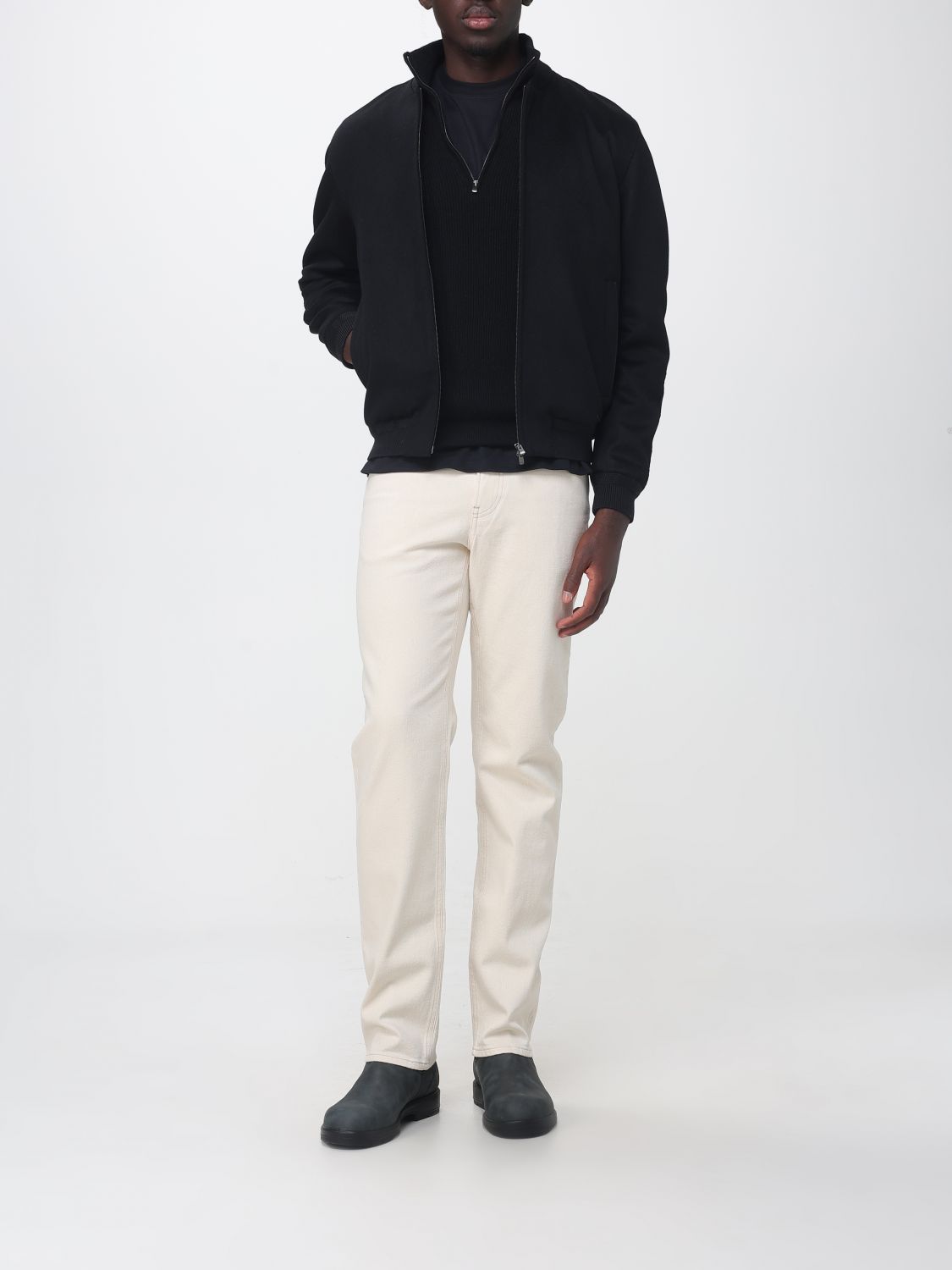 AGNONA JACKET: Jacket men Agnona, Black - Img 2