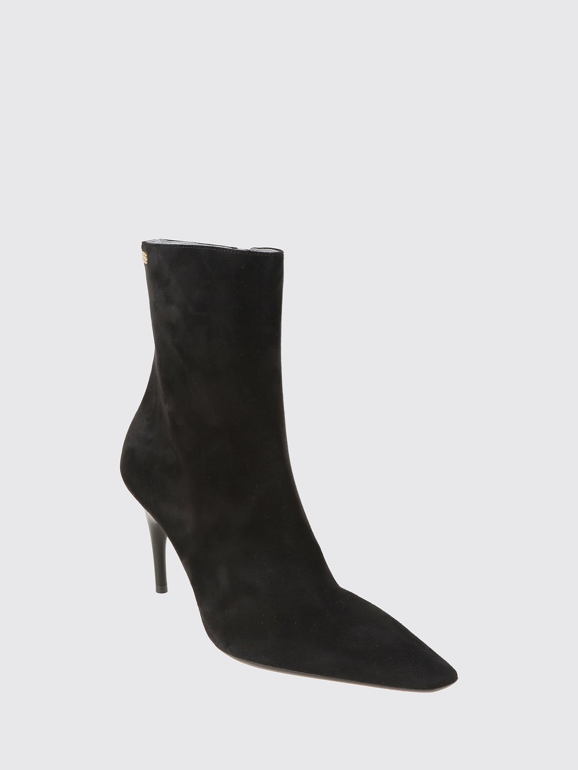 BALENCIAGA BOTAS: Botines Duchesse Balenciaga de ante con tacón de aguja, Negro - Img 2