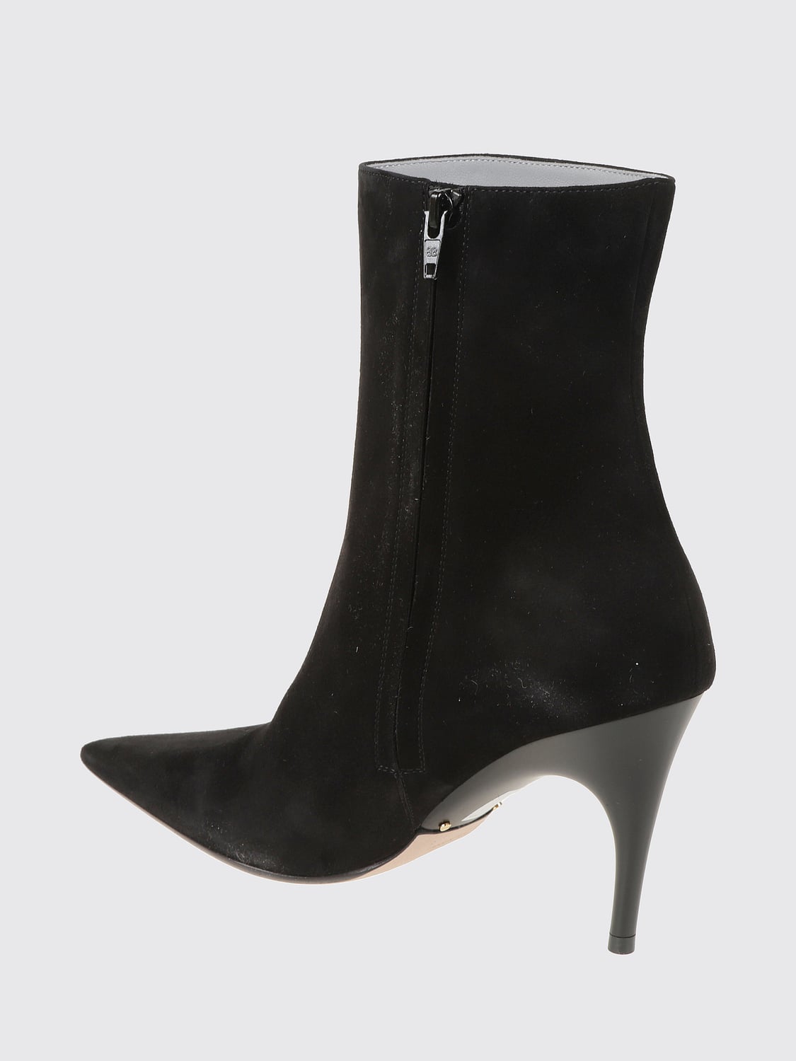 BALENCIAGA BOTAS: Botines Duchesse Balenciaga de ante con tacón de aguja, Negro - Img 3