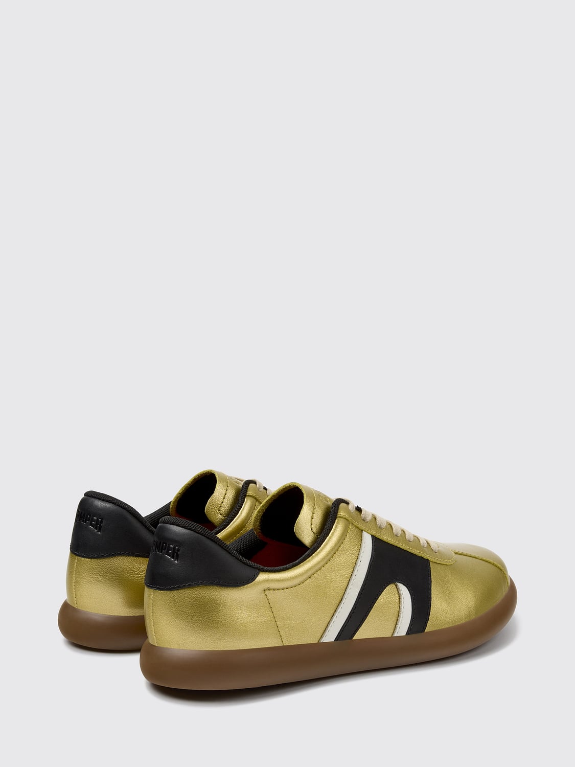 CAMPER SNEAKERS: Sneakers basse Pelotas Soller Camper in pelle con soletta OrthoLite®, Giallo - Img 3