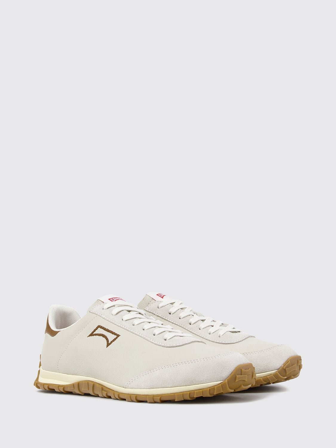 CAMPER SNEAKERS: Sneakers basse Drift Walk Camper in pelle di vitello con suola Vibram, Bianco - Img 2