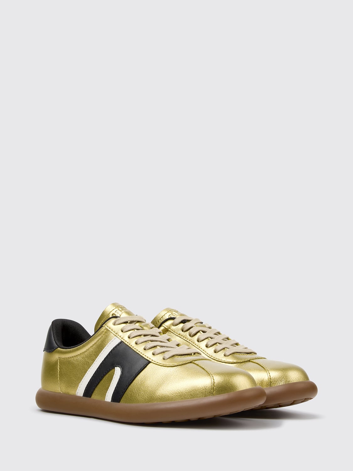 CAMPER スニーカー: CAMPER Pelotas Soller カーフスキン ローカットスニーカー コントラストロゴ入り, イエロー - Img 2
