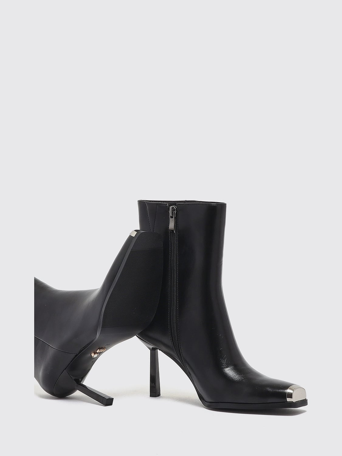 TWENTY FOURHAITCH FLACHE STIEFELETTEN: Flache stiefeletten damen Twenty Fourhaitch, Schwarz - Img 5