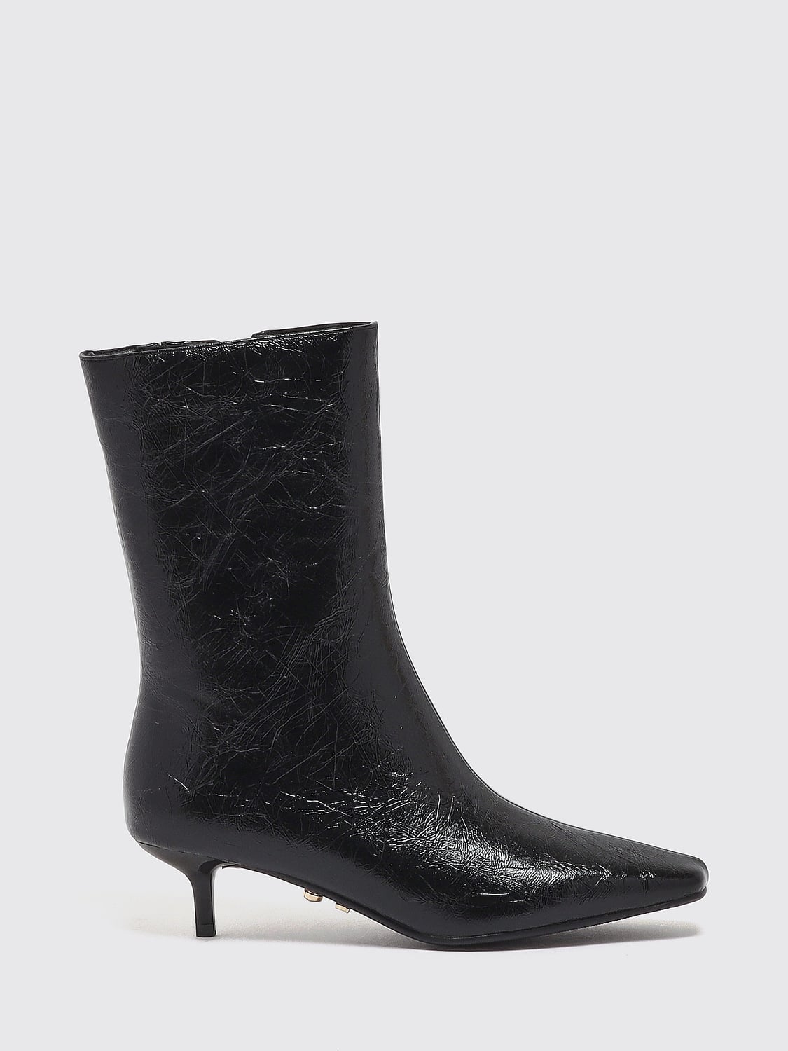 TWENTY FOURHAITCH FLACHE STIEFELETTEN: Flache stiefeletten damen Twenty Fourhaitch, Schwarz - Img 1