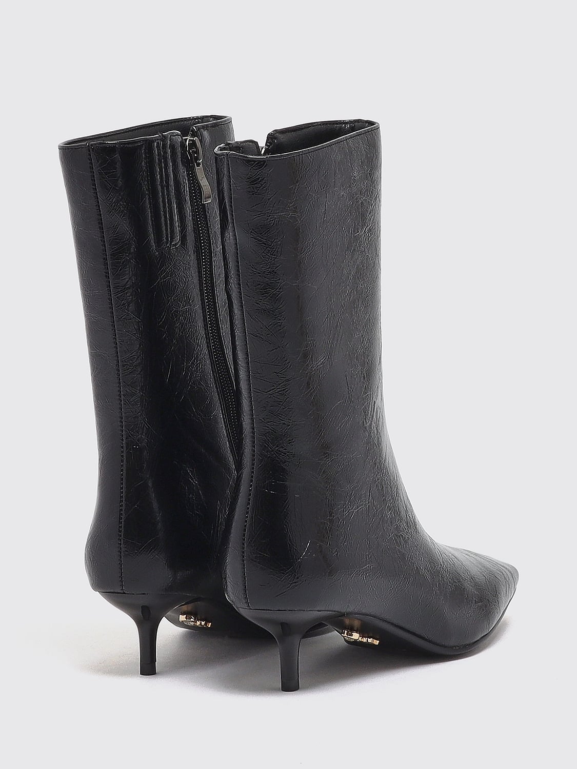 TWENTY FOURHAITCH FLACHE STIEFELETTEN: Flache stiefeletten damen Twenty Fourhaitch, Schwarz - Img 3