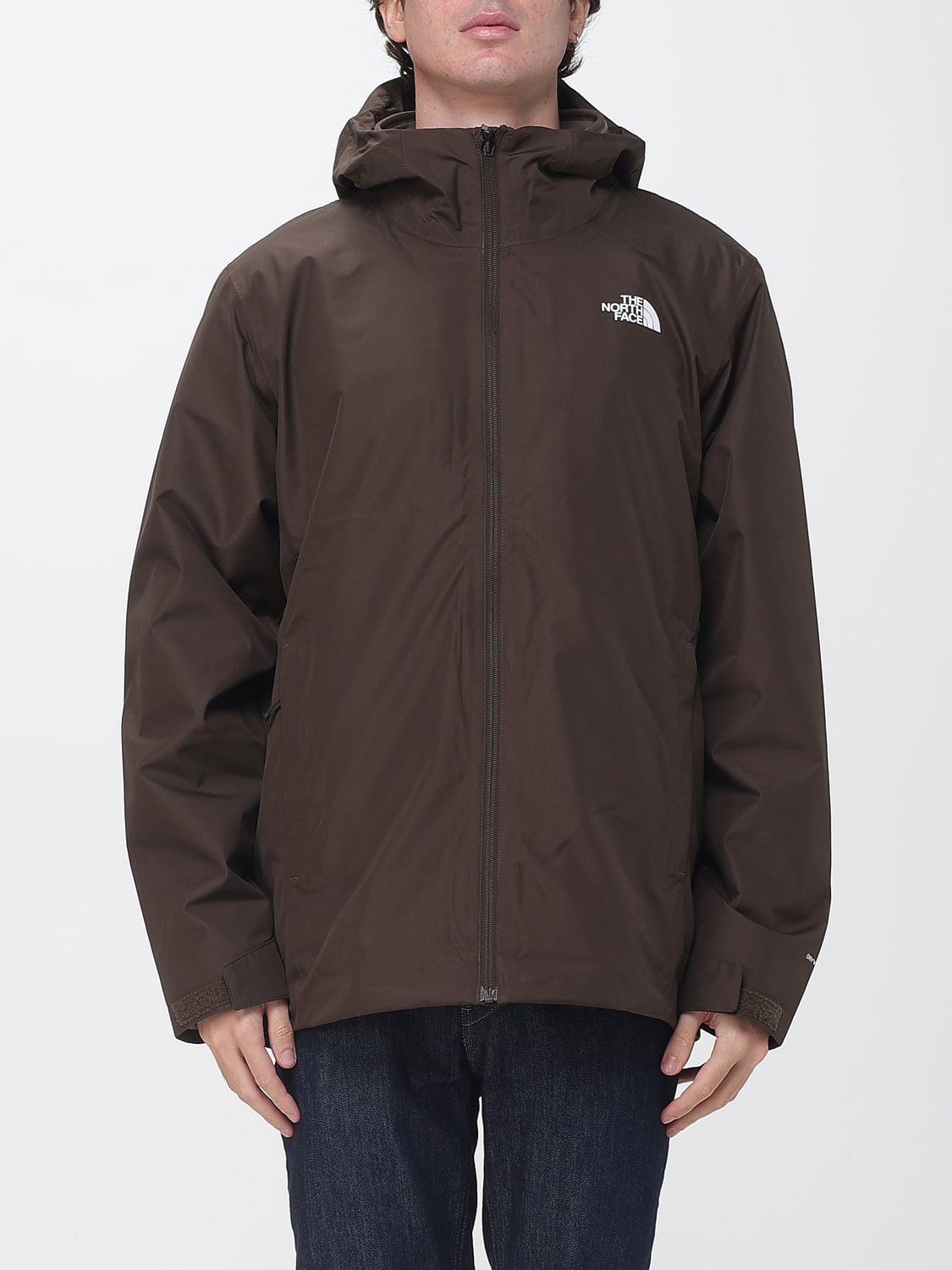 THE NORTH FACE GIACCA: Giacca a vento Quest The North Face con cappuccio e tecnologia DryVent™, Marrone - Img 1