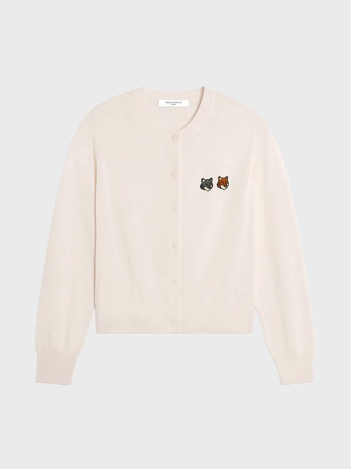 MAISON KITSUNÉ PULLOVER: Pullover damen Maison KitsunÉ, Milch - Img 2