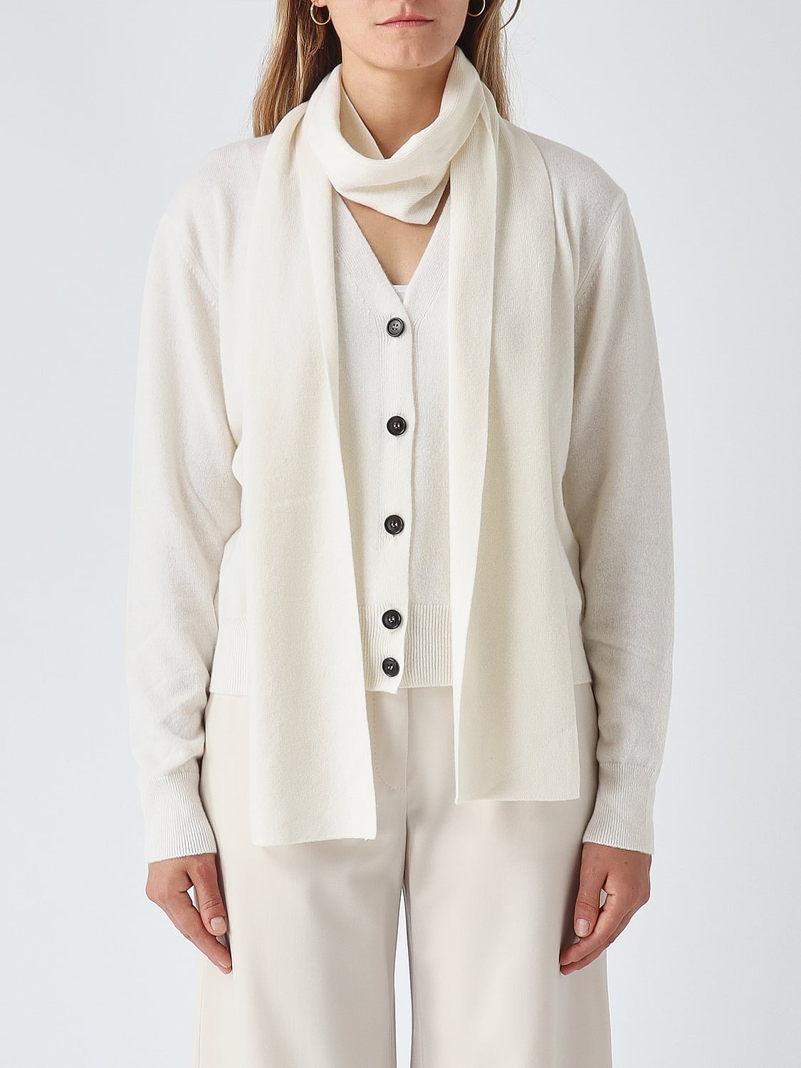 MEIMEIJ MAGLIA: Cardigan donna Meimeij, Panna - Img 1