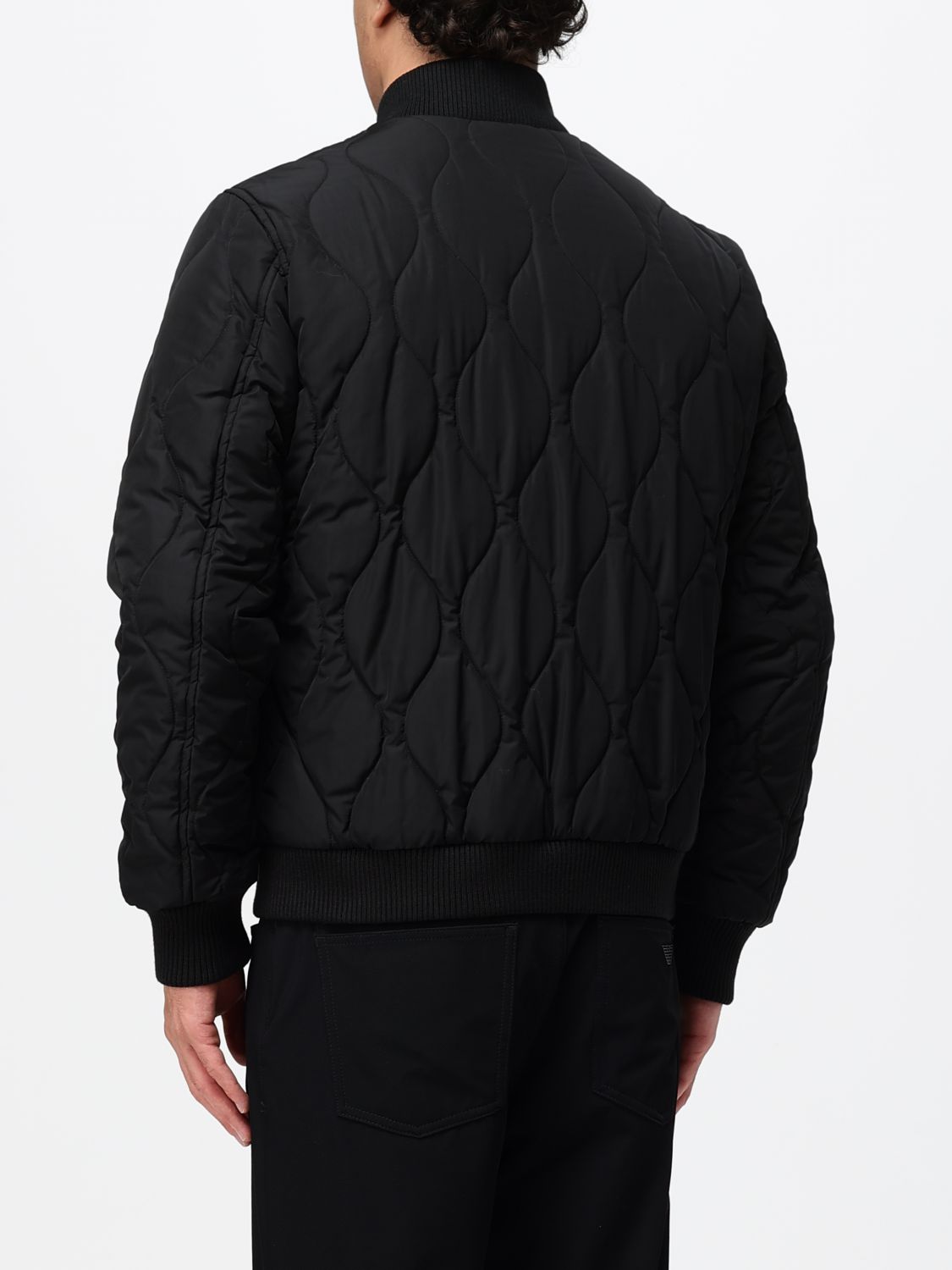 WOOLRICH JACKET: Woolrich Padded and Quilted Polyester Bomber Jacket with Contrast Logo, Black - Img 2