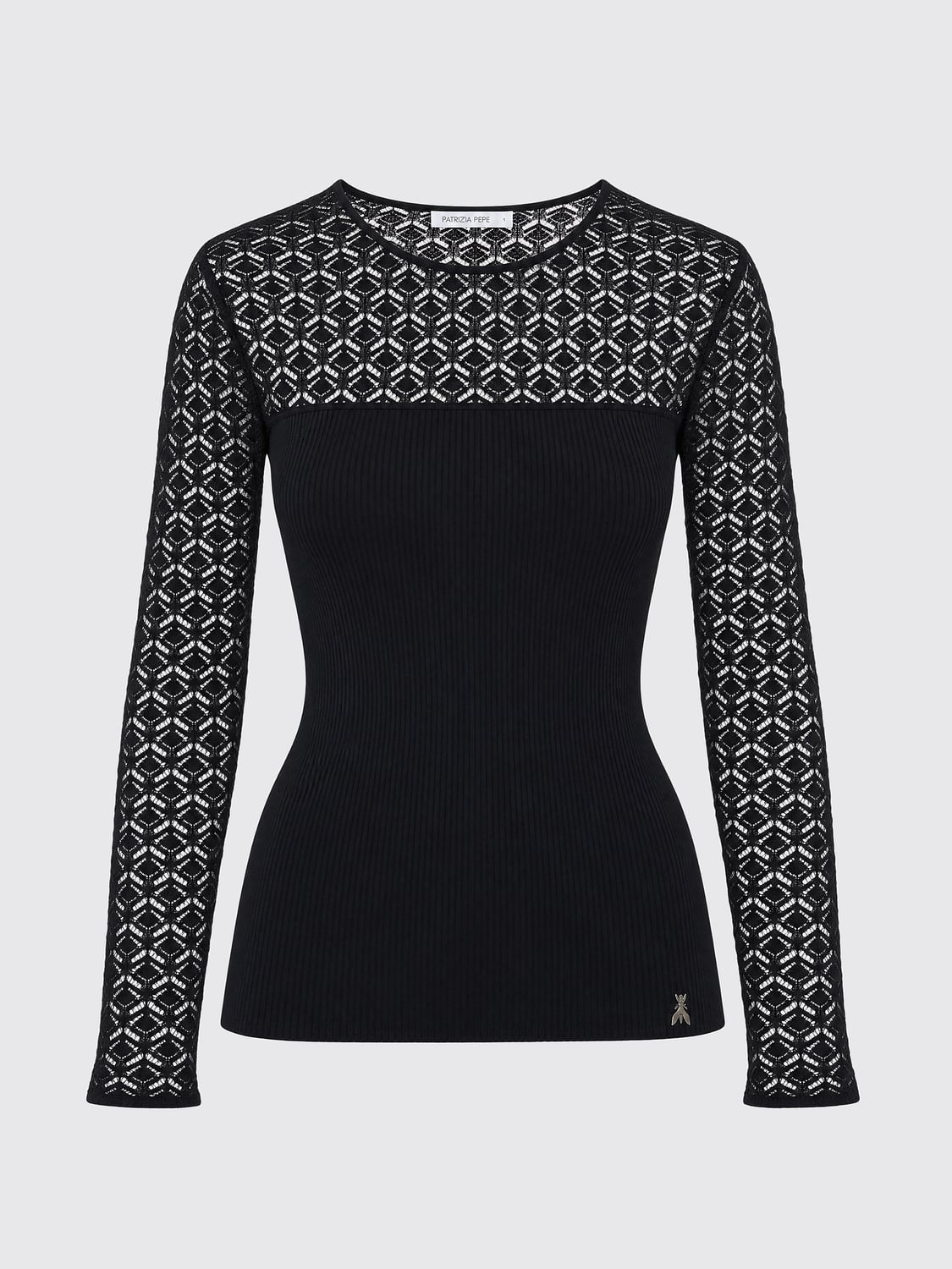 PATRIZIA PEPE PULLOVER: Pullover damen Patrizia Pepe, Schwarz - Img 2