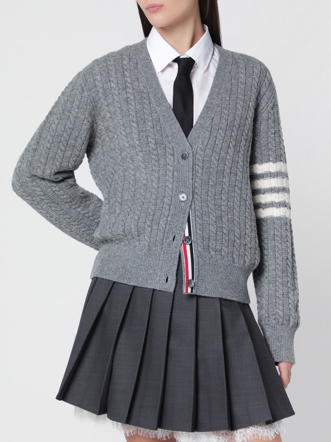 THOM BROWNE JERSEY: Jersey mujer Thom Browne, Gris - Img 1