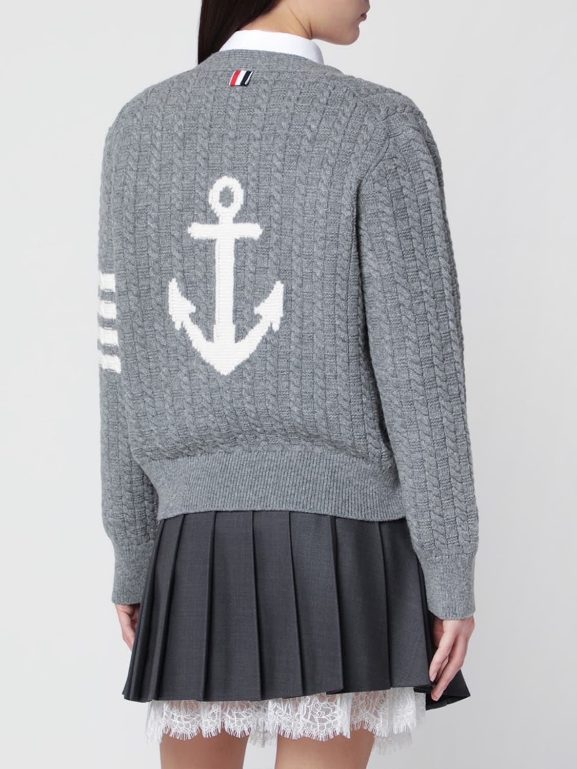 THOM BROWNE JERSEY: Jersey mujer Thom Browne, Gris - Img 2