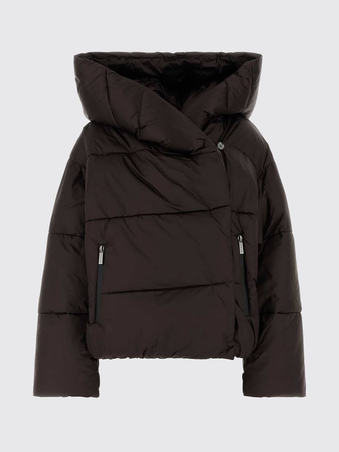 MICHAEL KORS JACKE: Gesteppte, kurze Pufferjacke mit Kapuze von Michael Kors aus Polyester, Braun - Img 2