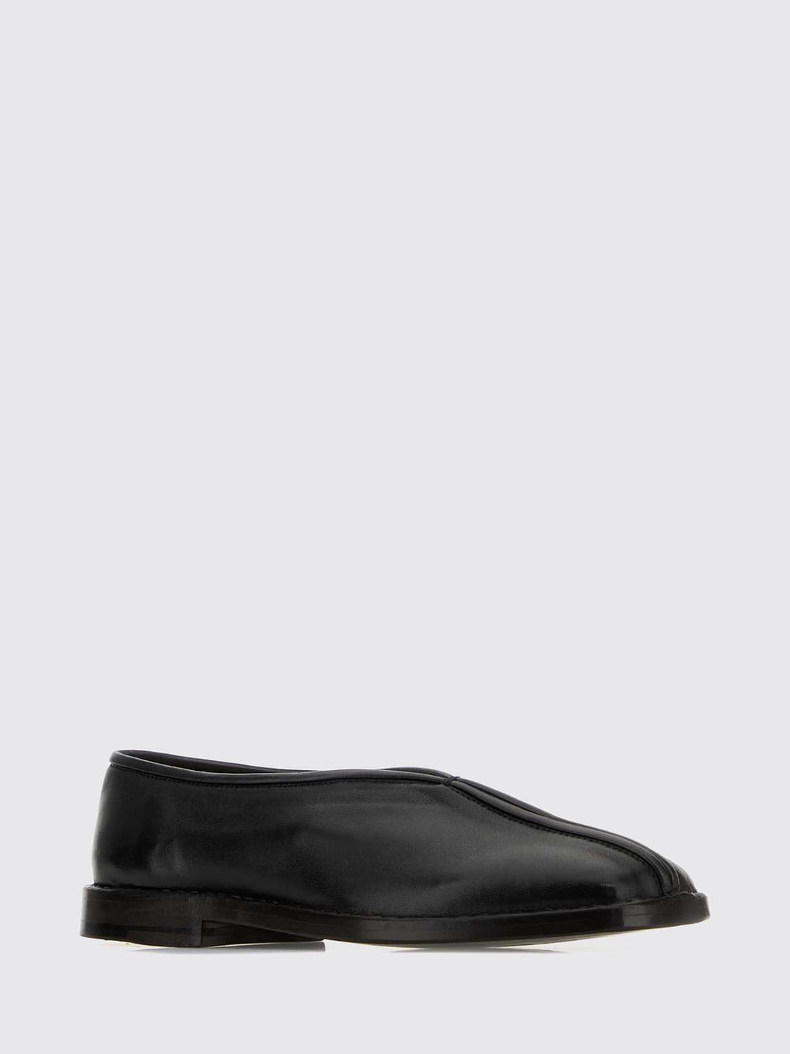 LEMAIRE BALLERINAS: Ballerinas Lemaire aus Glattleder mit asymmetrischer Spitze und Ledersohle, Schwarz - Img 2