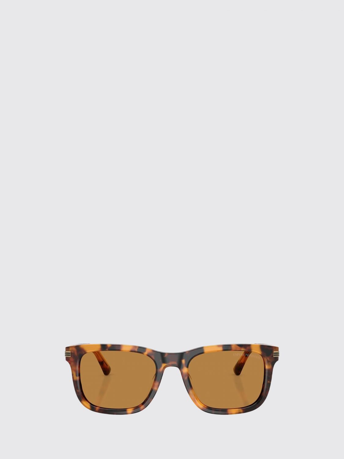 EMPORIO ARMANI SUNGLASSES: Emporio Armani Rectangular Tortoiseshell Acetate Sunglasses, Brown - Img 2