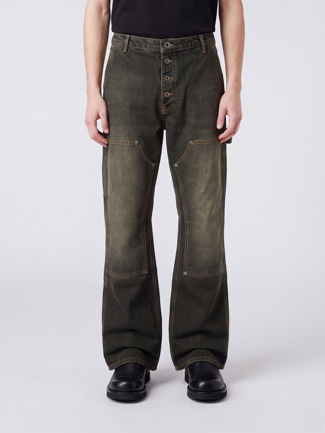 OFF-WHITE JEANS: Jeans uomo Off-white, Nero - Img 1