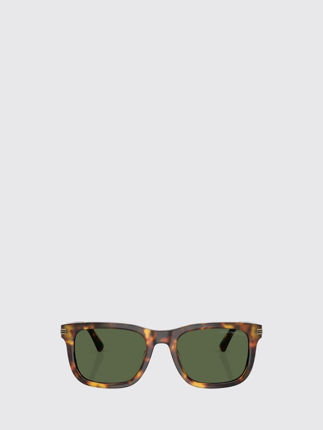 EMPORIO ARMANI SUNGLASSES: Emporio Armani Rectangular Tortoiseshell Acetate Sunglasses, Brown - Img 2