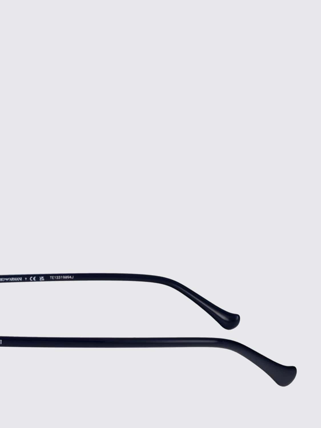 EMPORIO ARMANI SUNGLASSES: Emporio Armani Diamond-Shaped Sunglasses in Gold-Tone Metal with Single Bridge, Gold - Img 3