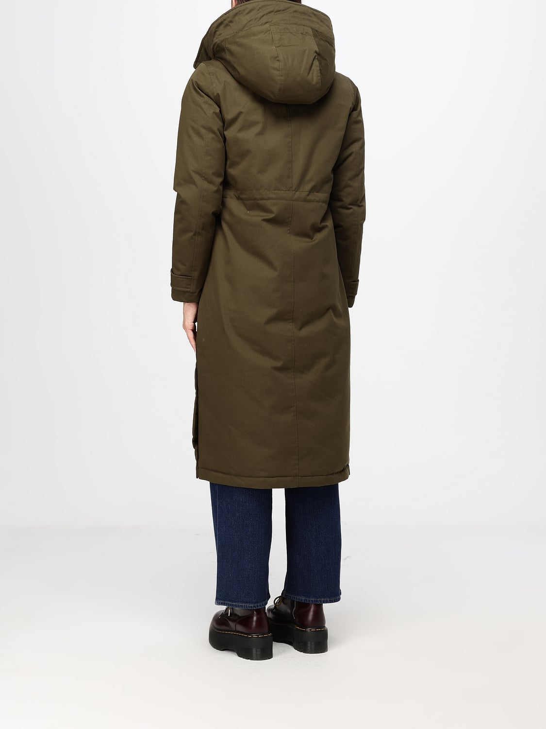 WOOLRICH ПАЛЬТО: Куртка Женское Woolrich, Зеленый - Img 2