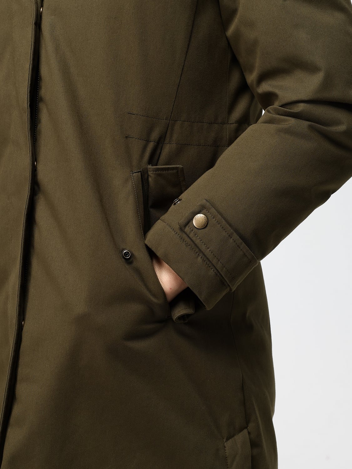 WOOLRICH ПАЛЬТО: Куртка Женское Woolrich, Зеленый - Img 4