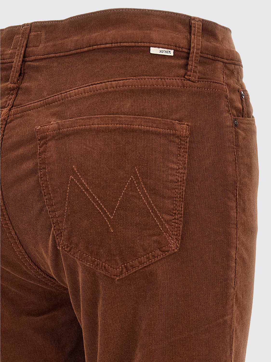 MOTHER PANTS: Pants woman Mother, Brown - Img 4