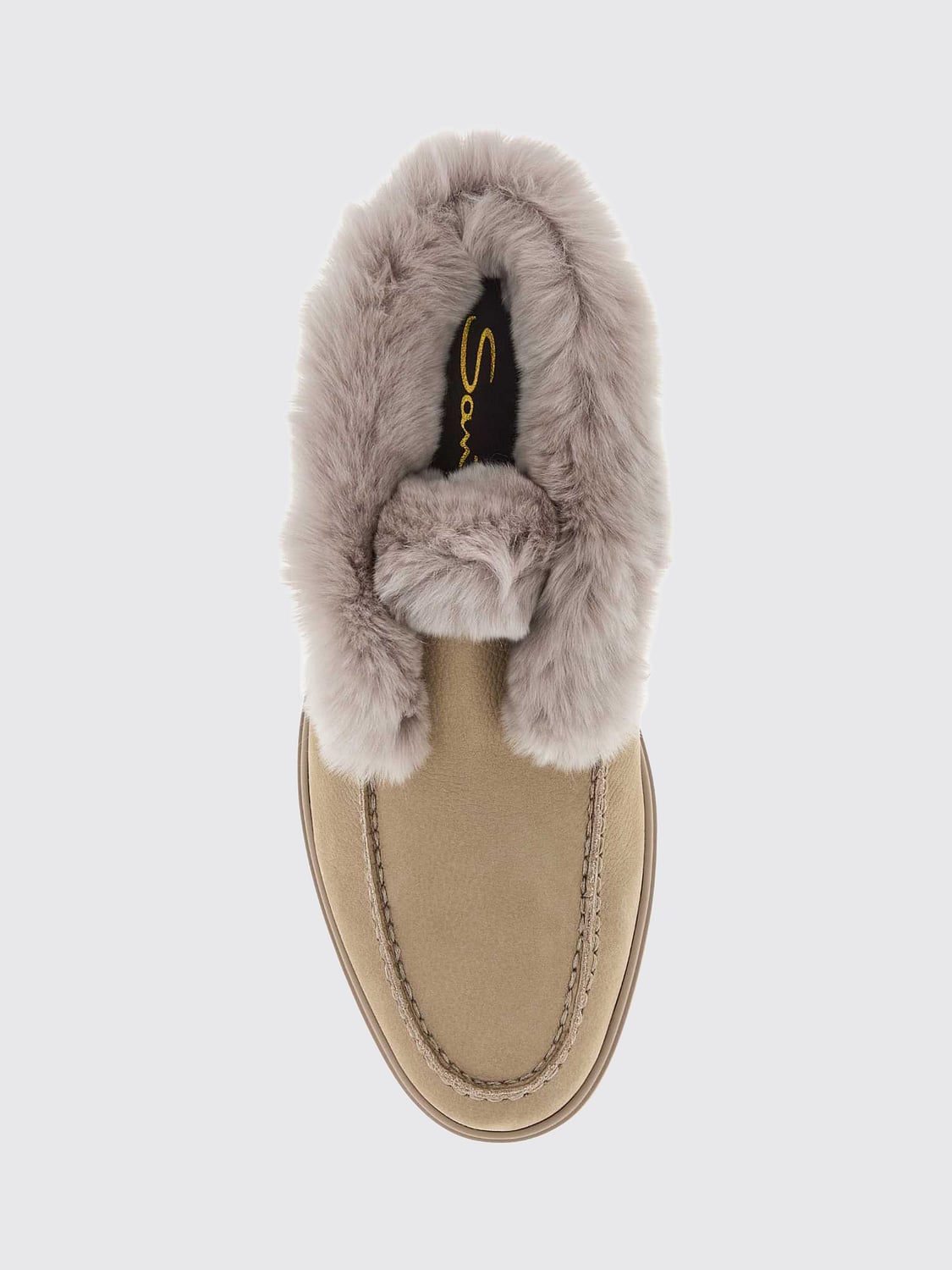 SANTONI MOCASSINI: Mocassini donna Santoni, Tortora - Img 3